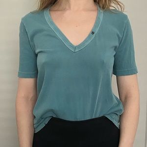 XS Zadig & Voltaire Wassa Teal T-shirt with Skull